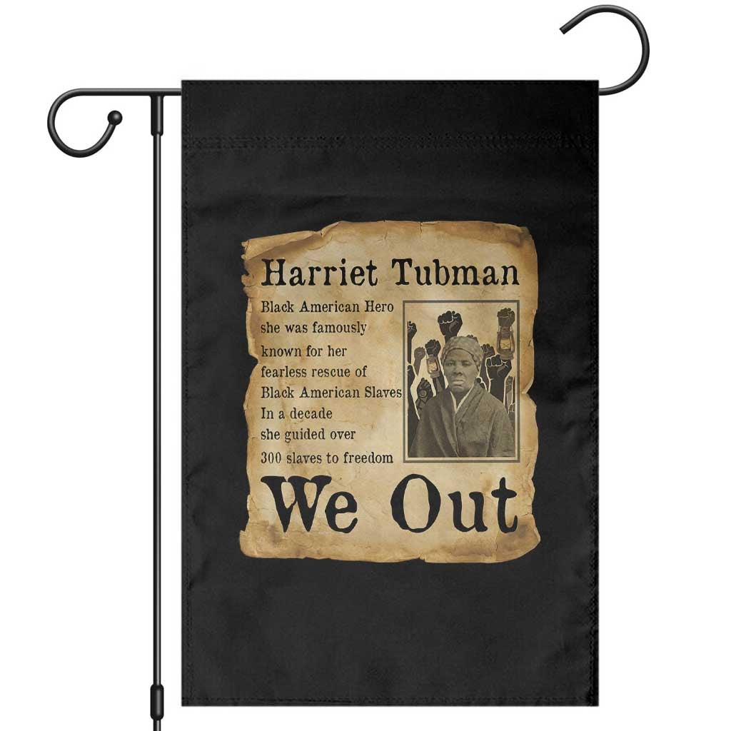 Vintage Harriet Tubman We Out Garden Flag Black American Hero History Gift - Wonder Print Shop