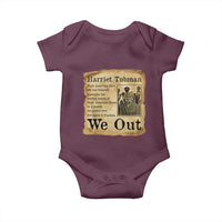 Vintage Harriet Tubman We Out Baby Onesie Black American Hero History Gift - Wonder Print Shop