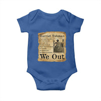 Vintage Harriet Tubman We Out Baby Onesie Black American Hero History Gift - Wonder Print Shop