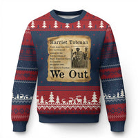 Vintage Harriet Tubman We Out Ugly Christmas Sweater Black American Hero History Gift - Wonder Print Shop