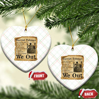 Vintage Harriet Tubman We Out Ceramic Ornament Black American Hero History Gift - Wonder Print Shop