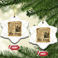 Vintage Harriet Tubman We Out Ceramic Ornament Black American Hero History Gift - Wonder Print Shop