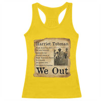 Vintage Harriet Tubman We Out Racerback Tank Top Black American Hero History Gift - Wonder Print Shop