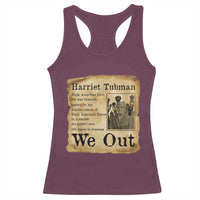 Vintage Harriet Tubman We Out Racerback Tank Top Black American Hero History Gift - Wonder Print Shop