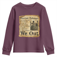Vintage Harriet Tubman We Out Youth Sweatshirt Black American Hero History Gift - Wonder Print Shop