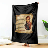 Harriet Tubman Throw Blanket Black American Hero Underground Railroad - Wonder Print Shop