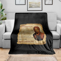 Harriet Tubman Throw Blanket Black American Hero Underground Railroad - Wonder Print Shop