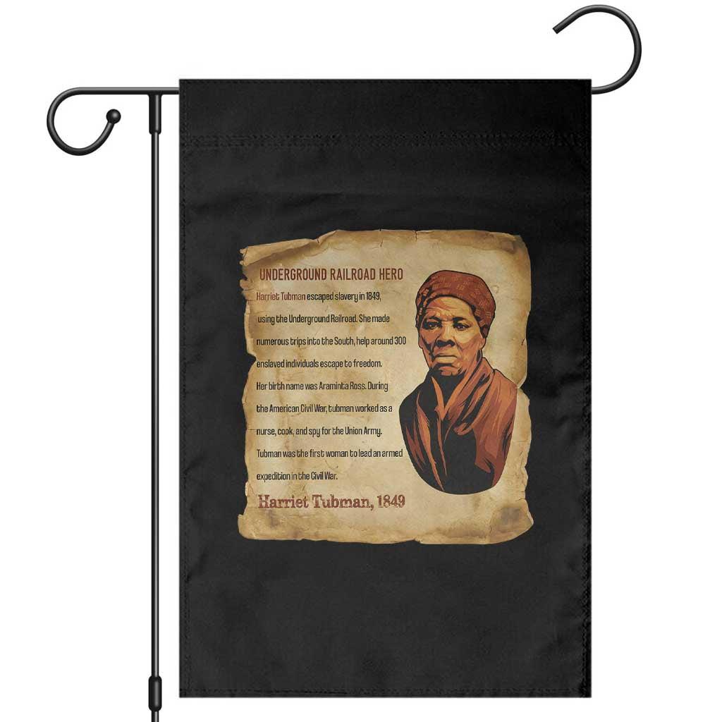 Harriet Tubman Garden Flag Black American Hero Underground Railroad - Wonder Print Shop