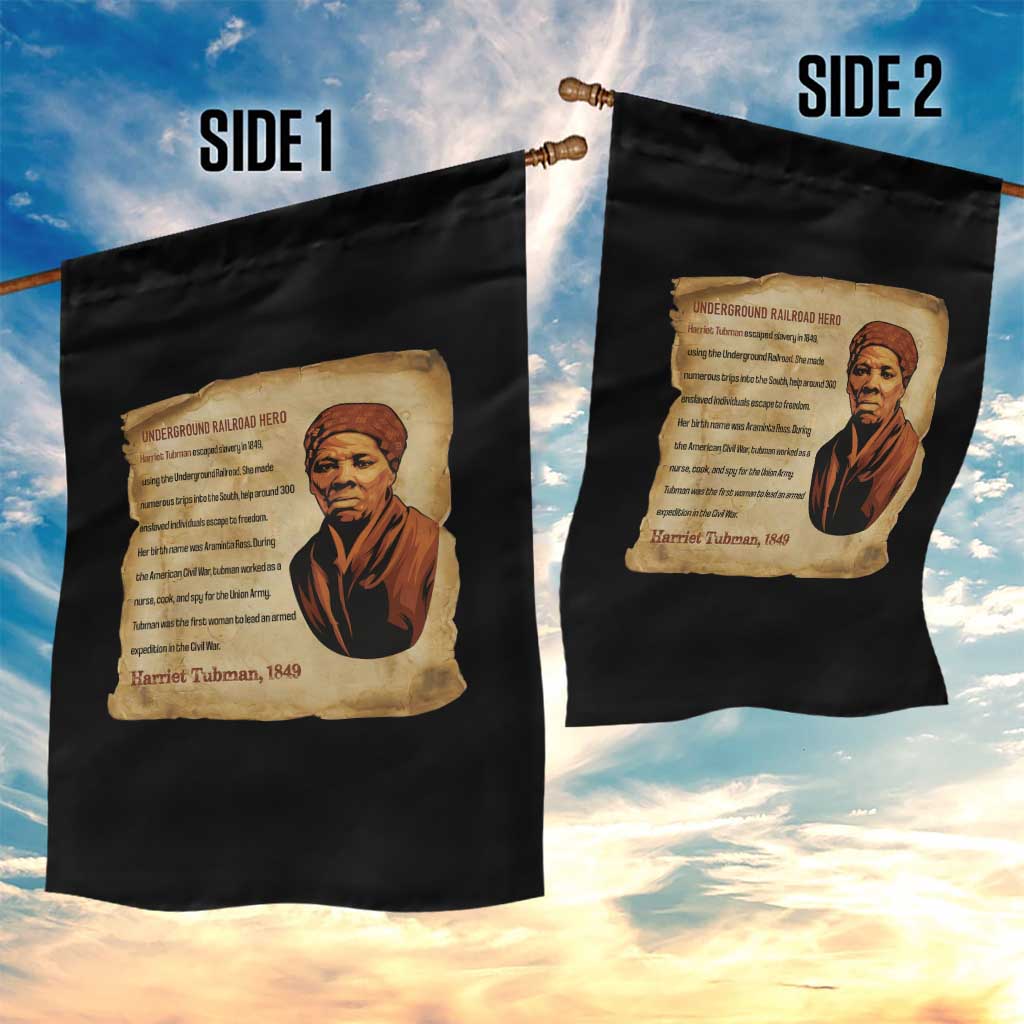 Harriet Tubman Garden Flag Black American Hero Underground Railroad - Wonder Print Shop