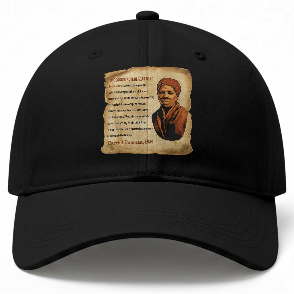 Harriet Tubman Baseball Cap Black American Hero Underground Railroad