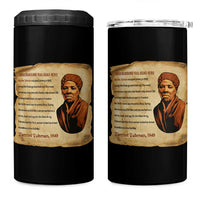 Harriet Tubman 4 in 1 Can Cooler Tumbler Black American Hero Underground Railroad - Wonder Print Shop