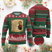 Harriet Tubman Ugly Christmas Sweater Black American Hero Underground Railroad - Wonder Print Shop