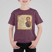 Harriet Tubman T Shirt For Kid Black American Hero Underground Railroad - Wonder Print Shop