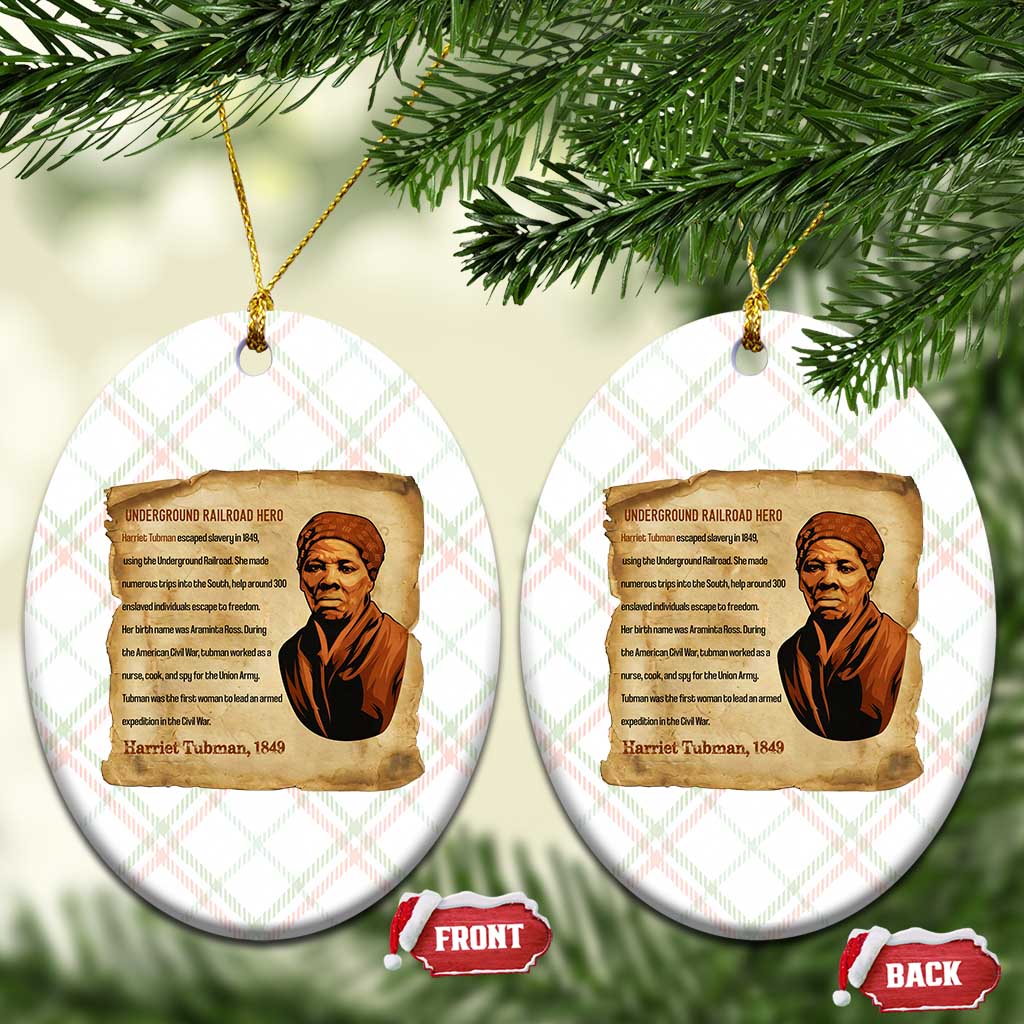 Harriet Tubman Ceramic Ornament Black American Hero Underground Railroad - Wonder Print Shop