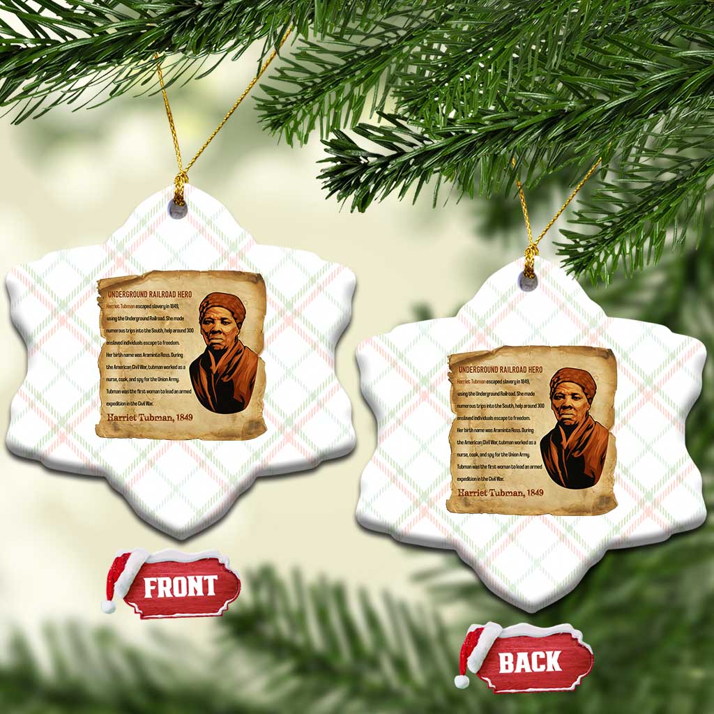Harriet Tubman Ceramic Ornament Black American Hero Underground Railroad - Wonder Print Shop