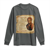Harriet Tubman Long Sleeve Shirt Black American Hero Underground Railroad - Wonder Print Shop
