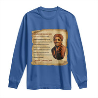 Harriet Tubman Long Sleeve Shirt Black American Hero Underground Railroad - Wonder Print Shop