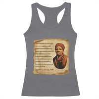 Harriet Tubman Racerback Tank Top Black American Hero Underground Railroad - Wonder Print Shop