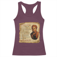 Harriet Tubman Racerback Tank Top Black American Hero Underground Railroad - Wonder Print Shop