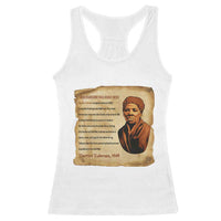 Harriet Tubman Racerback Tank Top Black American Hero Underground Railroad - Wonder Print Shop