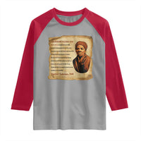 Harriet Tubman Raglan Shirt Black American Hero Underground Railroad - Wonder Print Shop