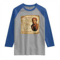 Harriet Tubman Raglan Shirt Black American Hero Underground Railroad - Wonder Print Shop