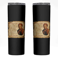 Harriet Tubman Skinny Tumbler Black American Hero Underground Railroad - Wonder Print Shop