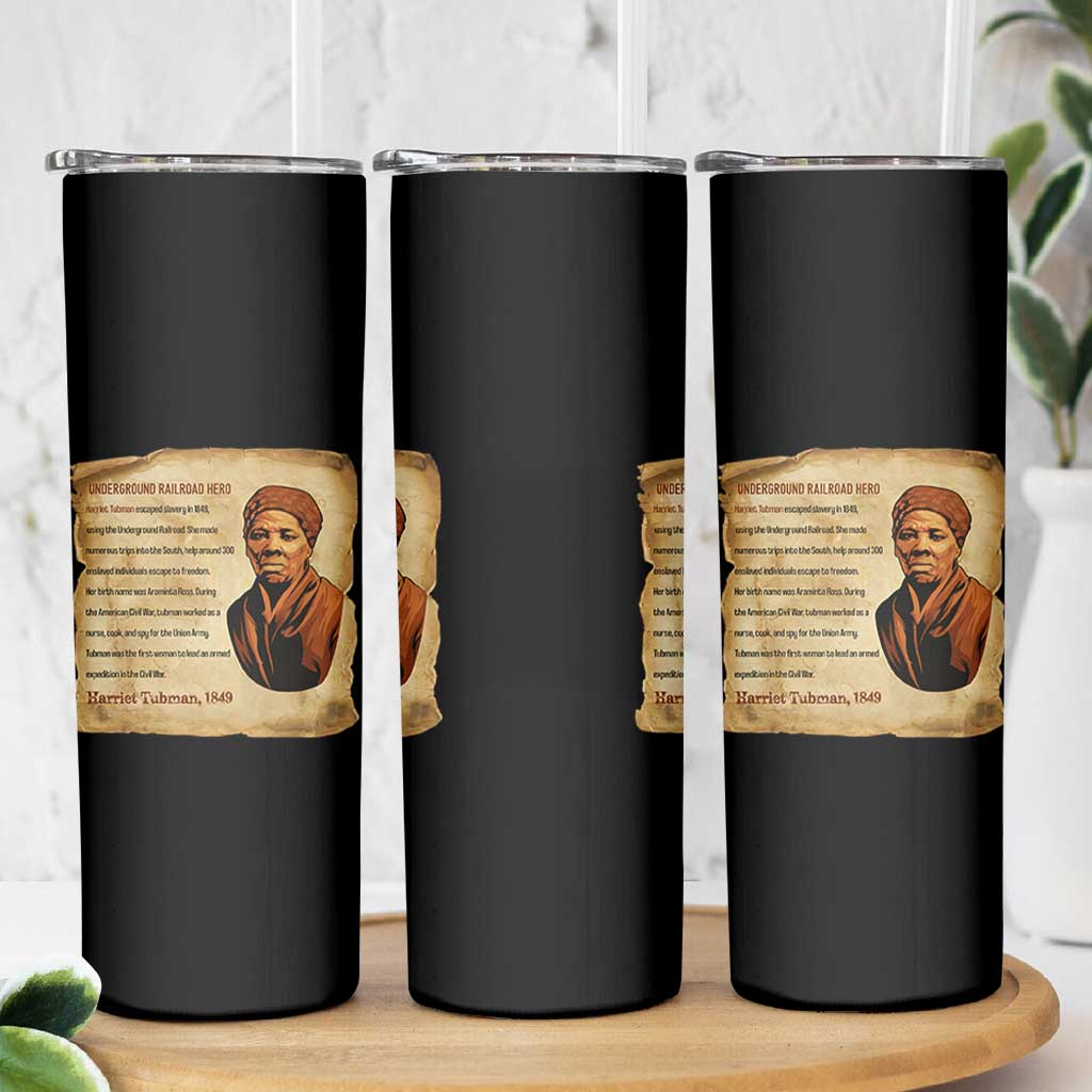 Harriet Tubman Skinny Tumbler Black American Hero Underground Railroad - Wonder Print Shop