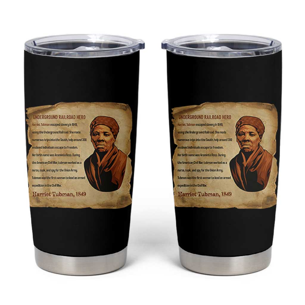 Harriet Tubman Tumbler Cup Black American Hero Underground Railroad - Wonder Print Shop