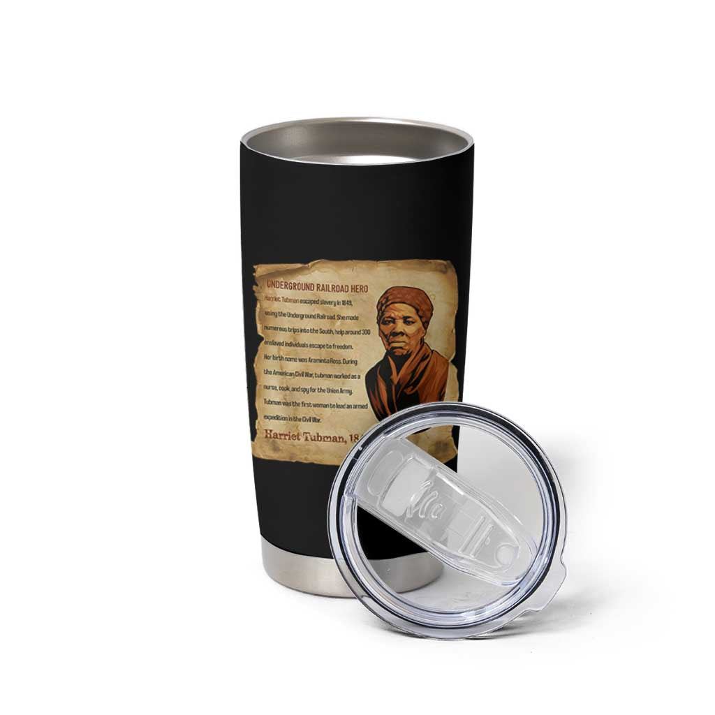 Harriet Tubman Tumbler Cup Black American Hero Underground Railroad - Wonder Print Shop