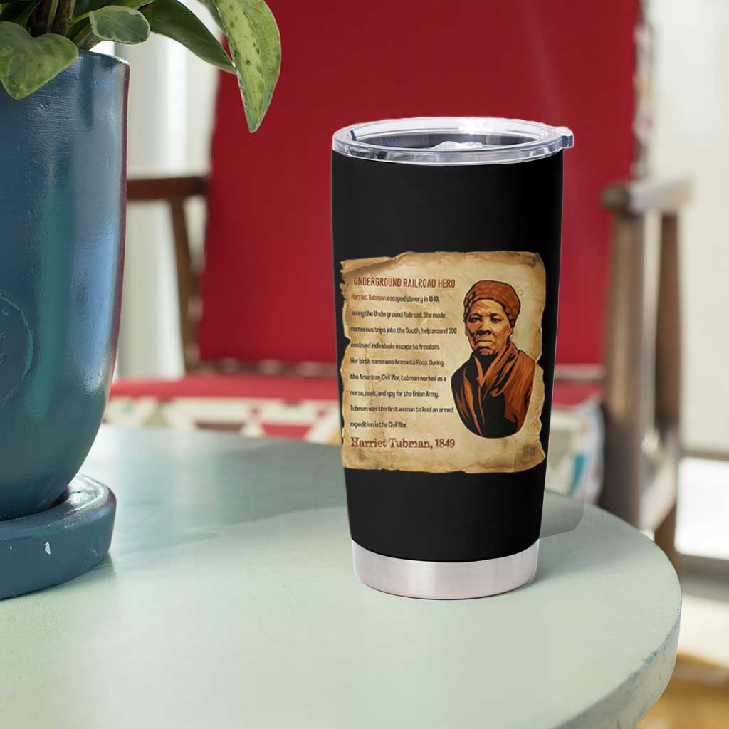 Harriet Tubman Tumbler Cup Black American Hero Underground Railroad - Wonder Print Shop