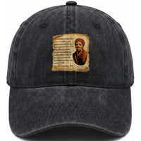 Harriet Tubman Washed Cotton Baseball Cap Black American Hero Underground Railroad