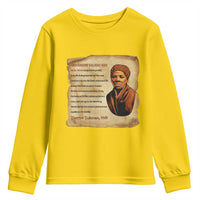 Harriet Tubman Youth Sweatshirt Black American Hero Underground Railroad - Wonder Print Shop