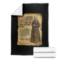 Harriet Tubman We Out Throw Blanket Vintage Black History Gift - Wonder Print Shop