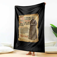 Harriet Tubman We Out Throw Blanket Vintage Black History Gift - Wonder Print Shop