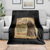 Harriet Tubman We Out Throw Blanket Vintage Black History Gift - Wonder Print Shop