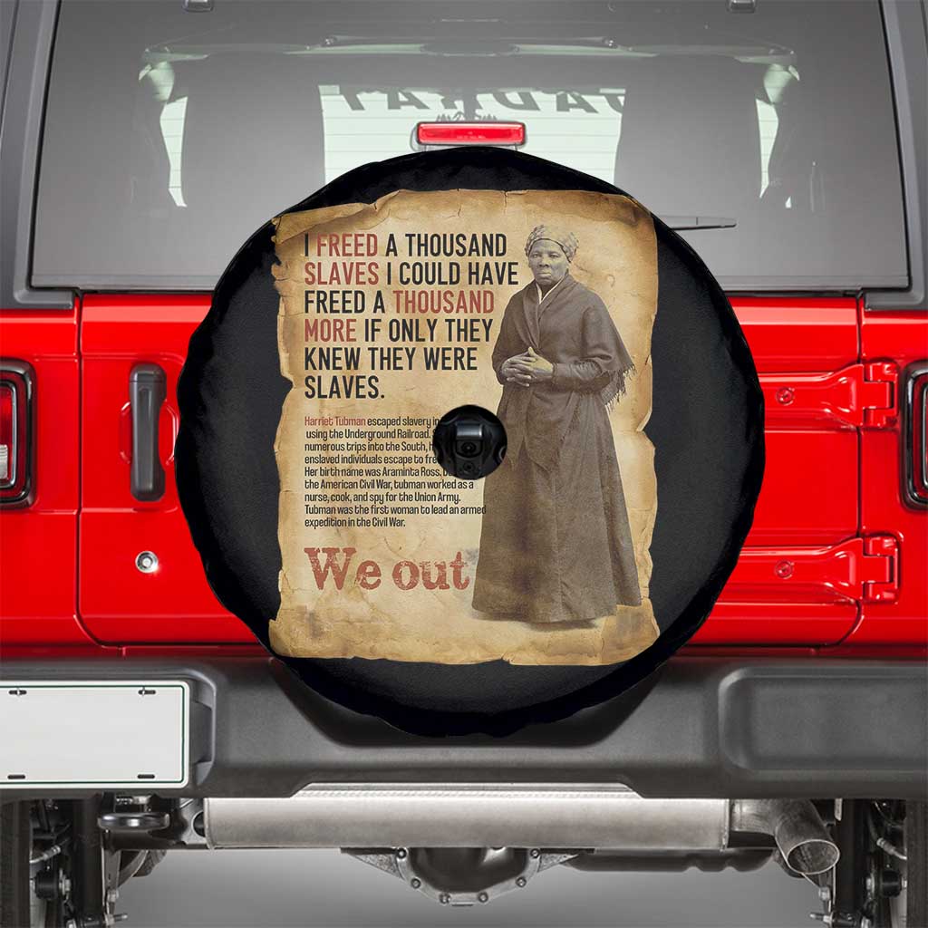 Harriet Tubman We Out Spare Tire Cover Vintage Black History Gift - Wonder Print Shop