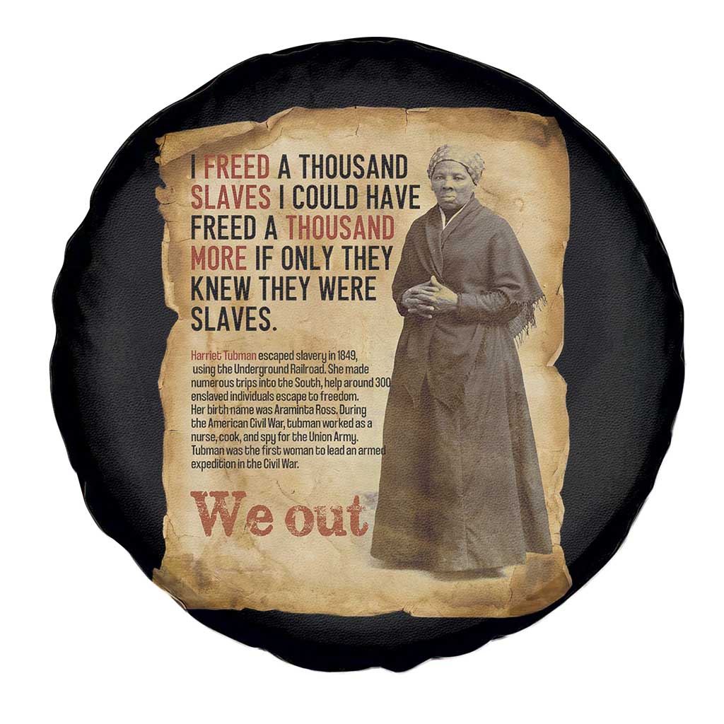 Harriet Tubman We Out Spare Tire Cover Vintage Black History Gift - Wonder Print Shop