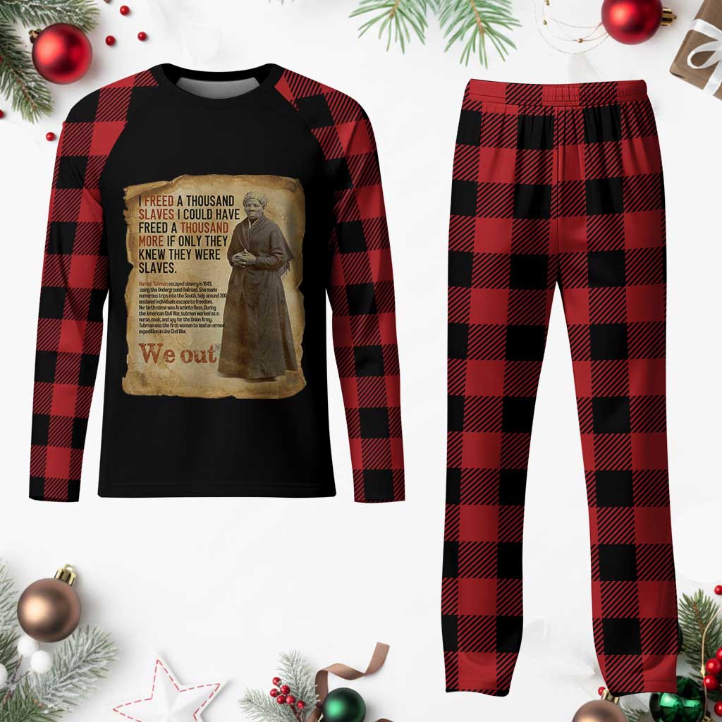 Harriet Tubman We Out Plaid Pajama Set Vintage Black History Gift - Wonder Print Shop