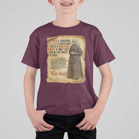 Harriet Tubman We Out T Shirt For Kid Vintage Black History Gift - Wonder Print Shop