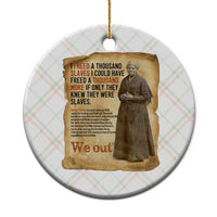 Harriet Tubman We Out Ceramic Ornament Vintage Black History Gift - Wonder Print Shop