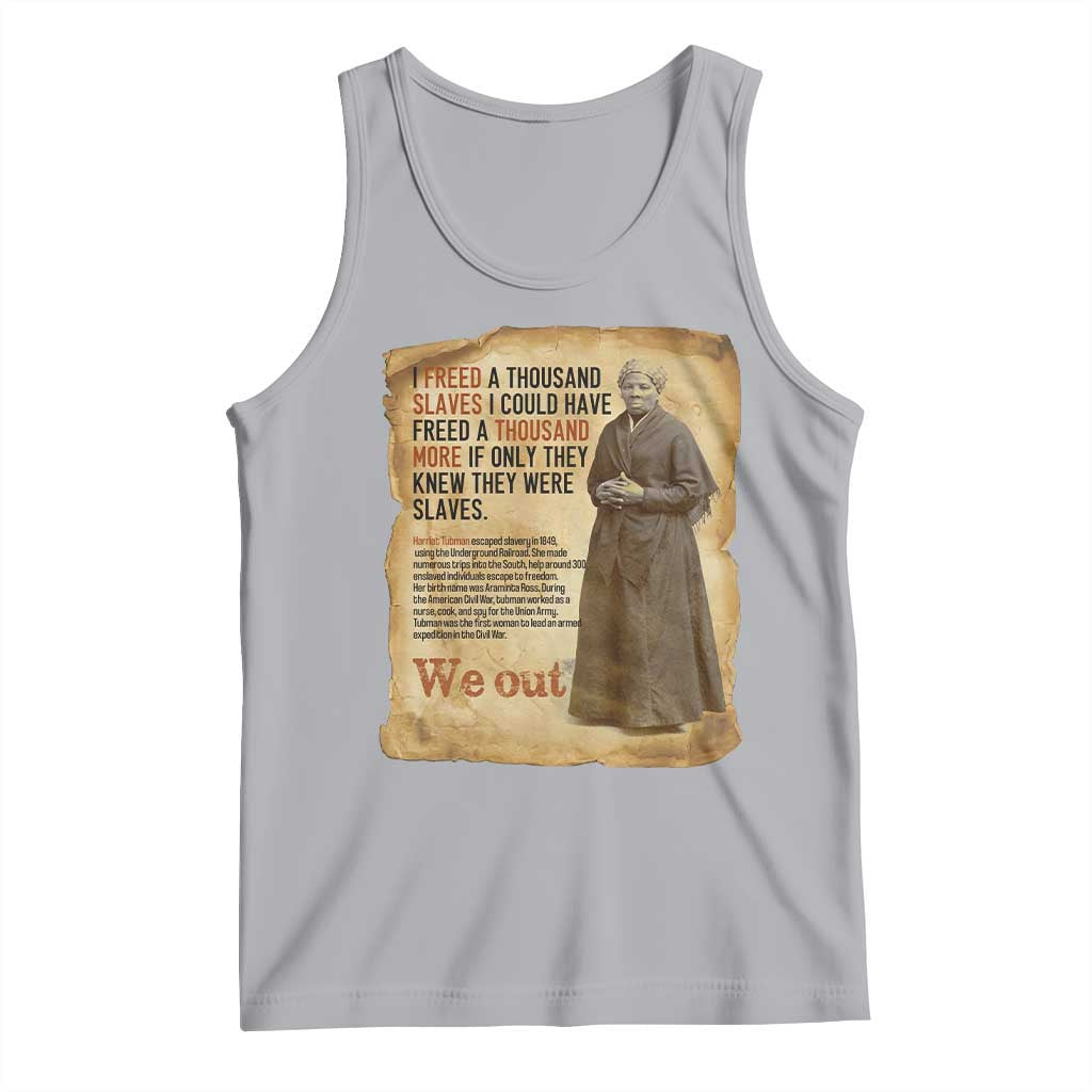Harriet Tubman We Out Tank Top Vintage Black History Gift - Wonder Print Shop