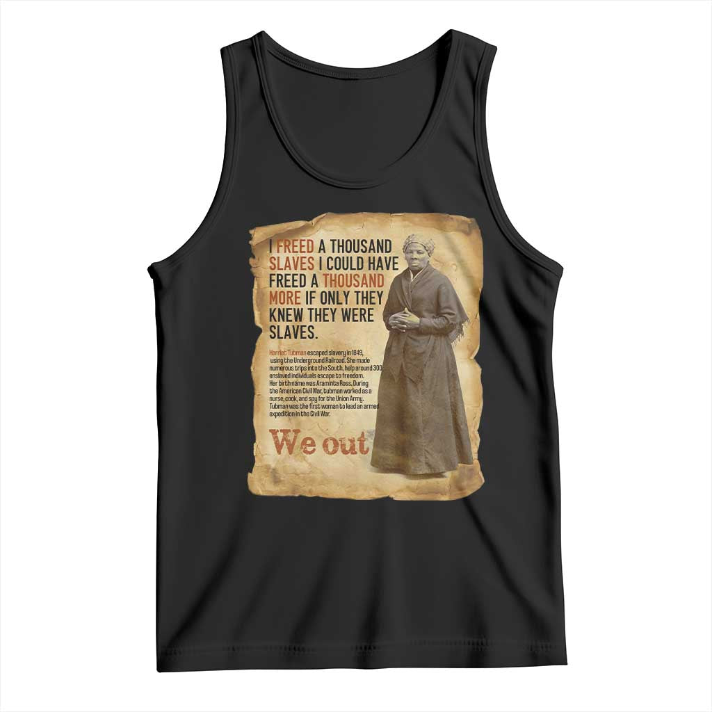 Harriet Tubman We Out Tank Top Vintage Black History Gift - Wonder Print Shop