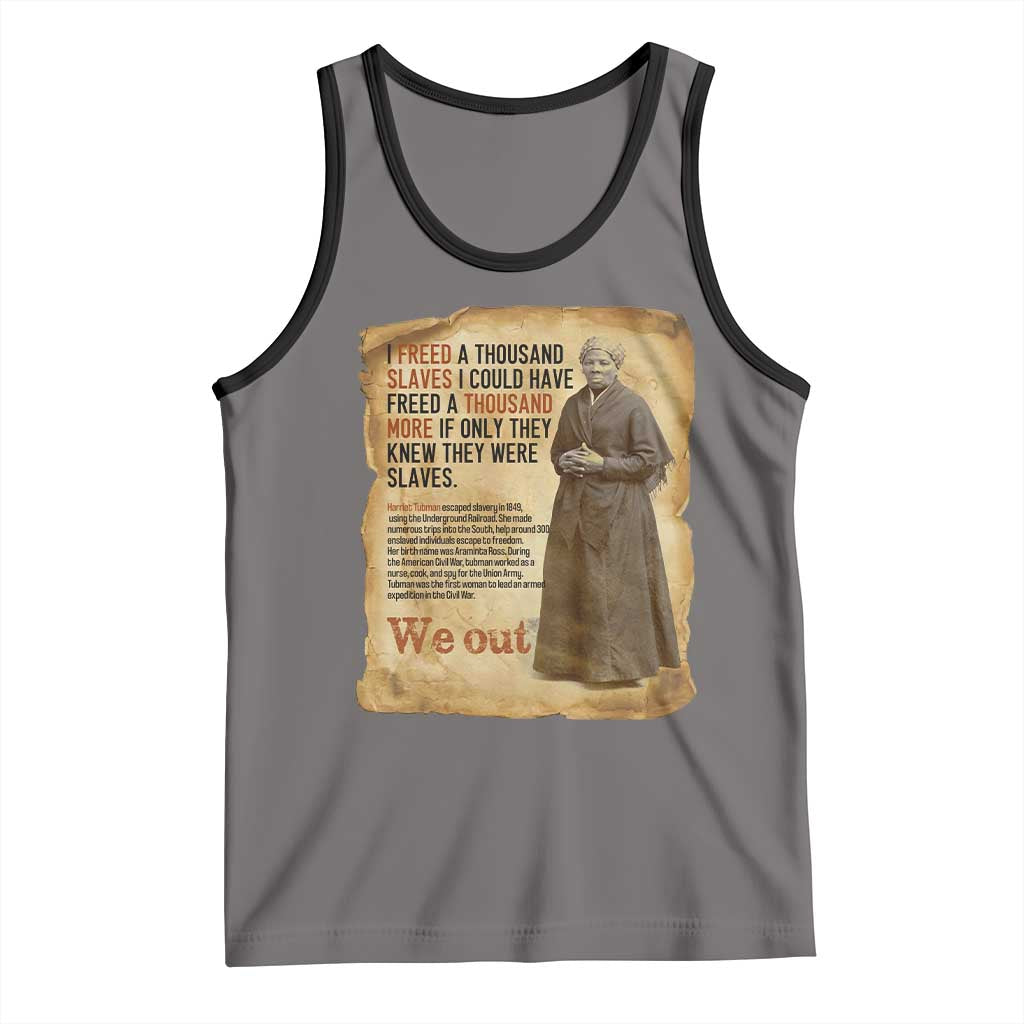 Harriet Tubman We Out Tank Top Vintage Black History Gift - Wonder Print Shop