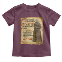 Harriet Tubman We Out Toddler T Shirt Vintage Black History Gift - Wonder Print Shop