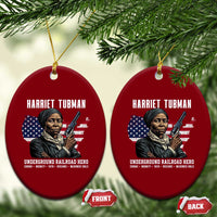 Harriet Tubman Patriotic Ceramic Ornament Female Empowerment History Gift