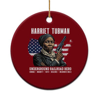 Harriet Tubman Patriotic Ceramic Ornament Female Empowerment History Gift