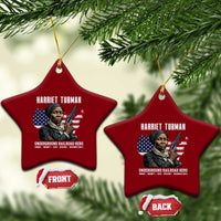Harriet Tubman Patriotic Ceramic Ornament Female Empowerment History Gift