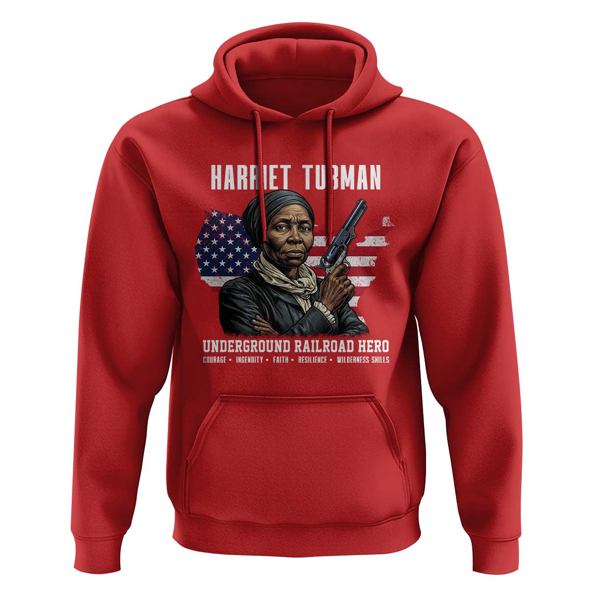 Harriet Tubman Patriotic Hoodie Female Empowerment History Gift