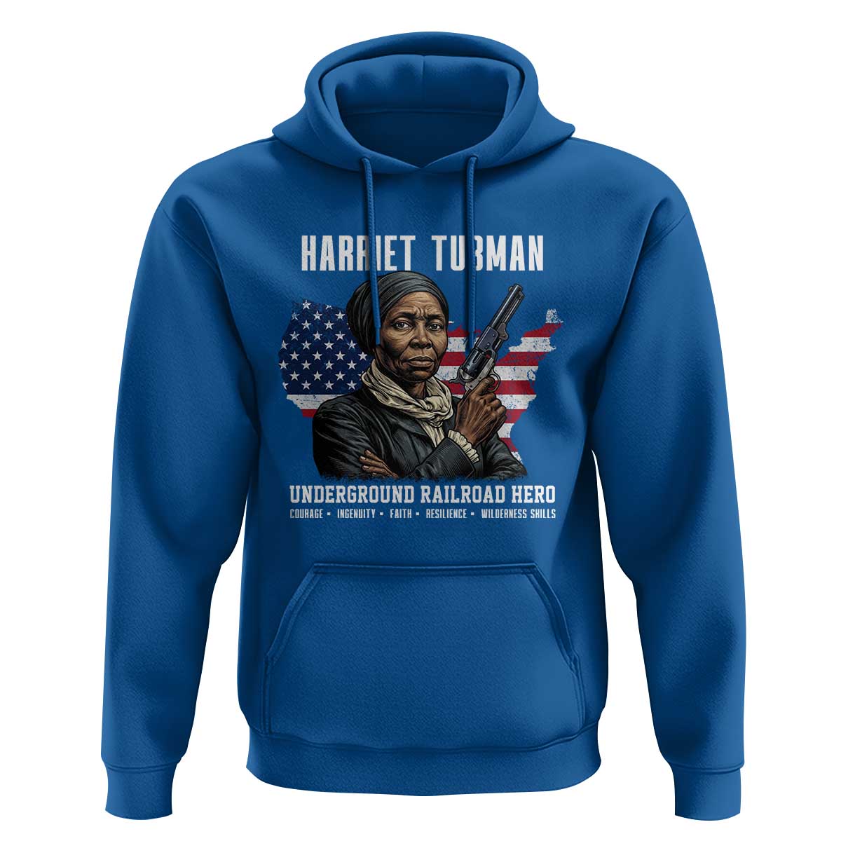 Harriet Tubman Patriotic Hoodie Female Empowerment History Gift